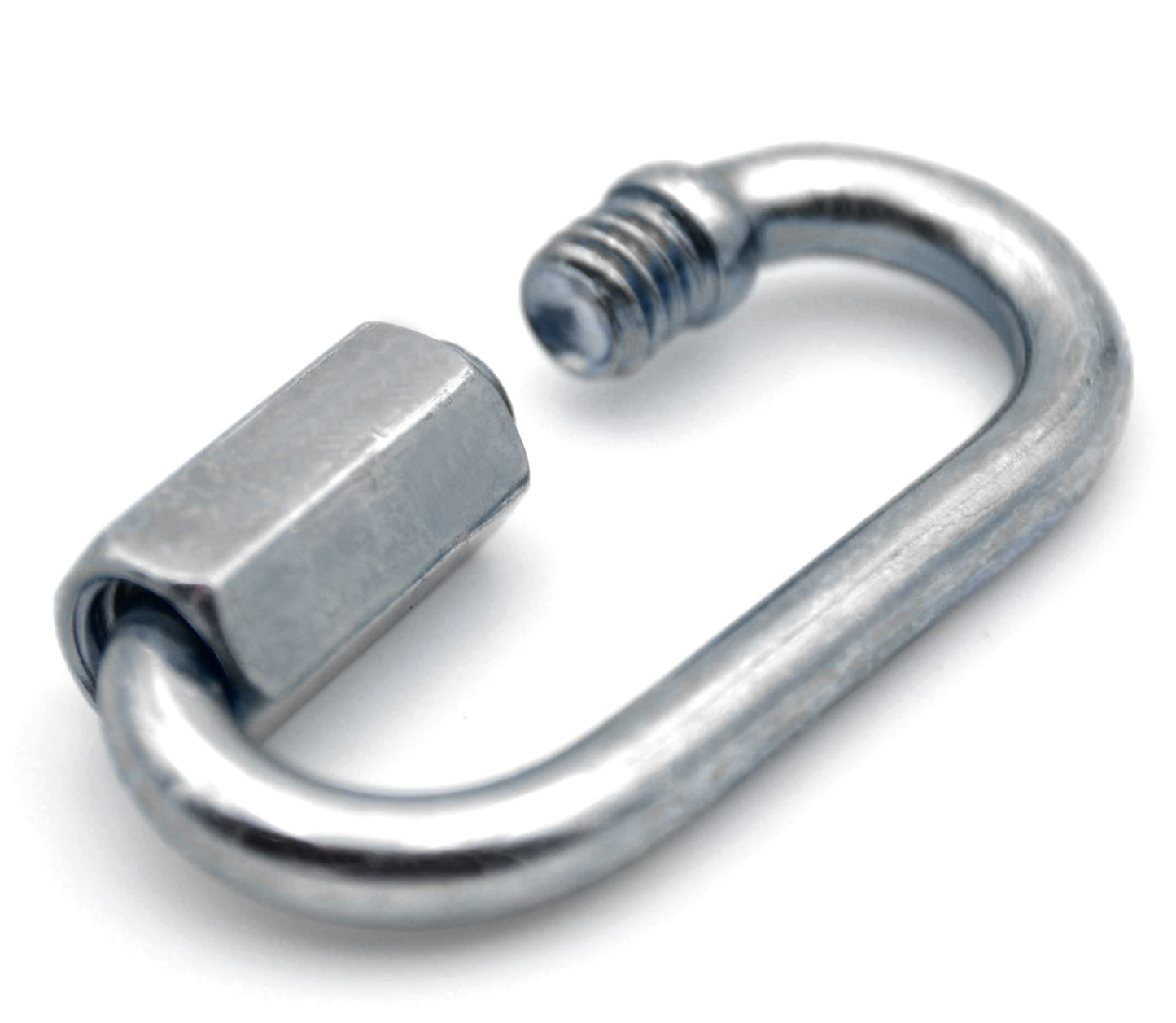 Design61 5x Kettennotglied Ketten Schnellverschlüsse Notglied Ø 5,0 mm x 39,5 mm galv. verzinkt mit Verschraubung