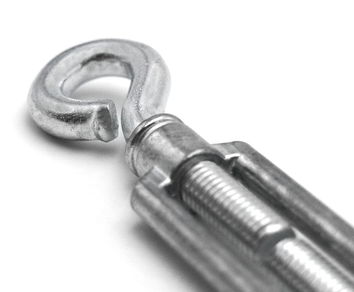 Design61 2er Set Spannschlösser M6 x 100mm Drahtspanner Öse/Öse Spannhaken für Drahtzäune Wäscheleine Sonnensegel Seile