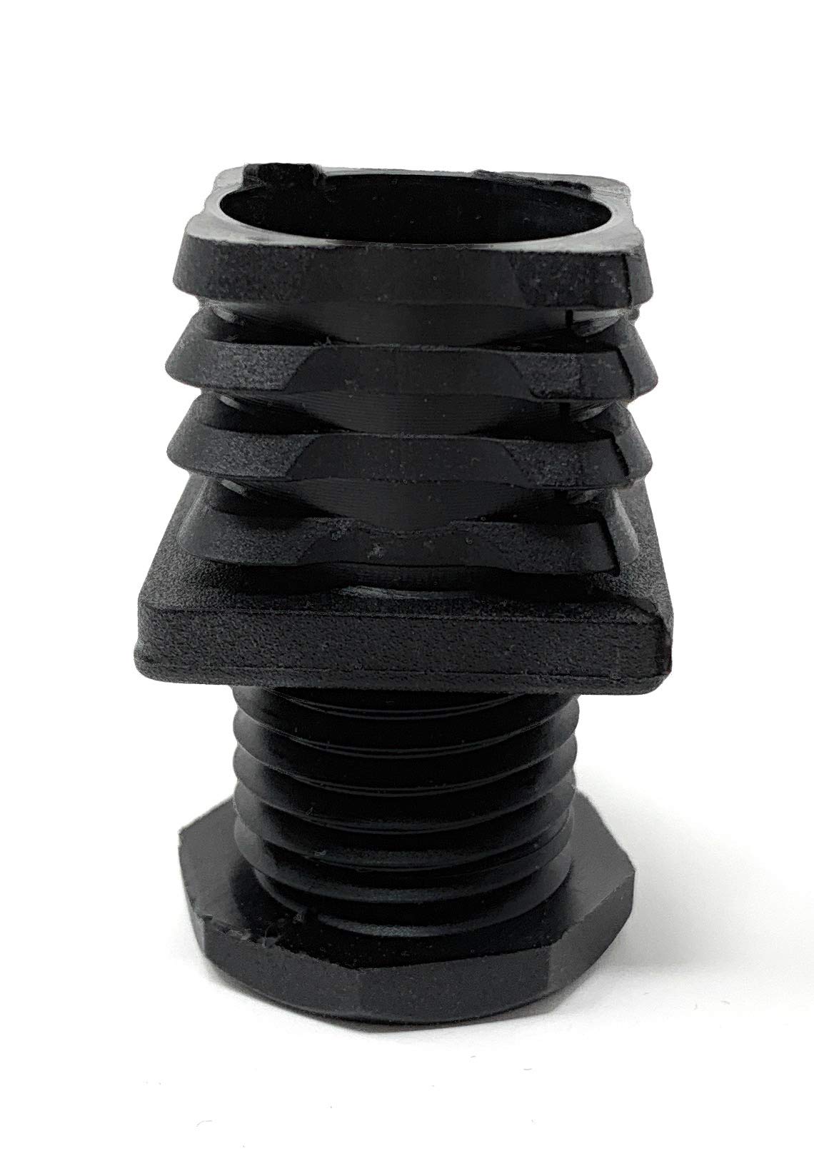 Design61 10x Vierkant Rohrstopfen Justierstopfen 30 x 30 mm mit Lamellen