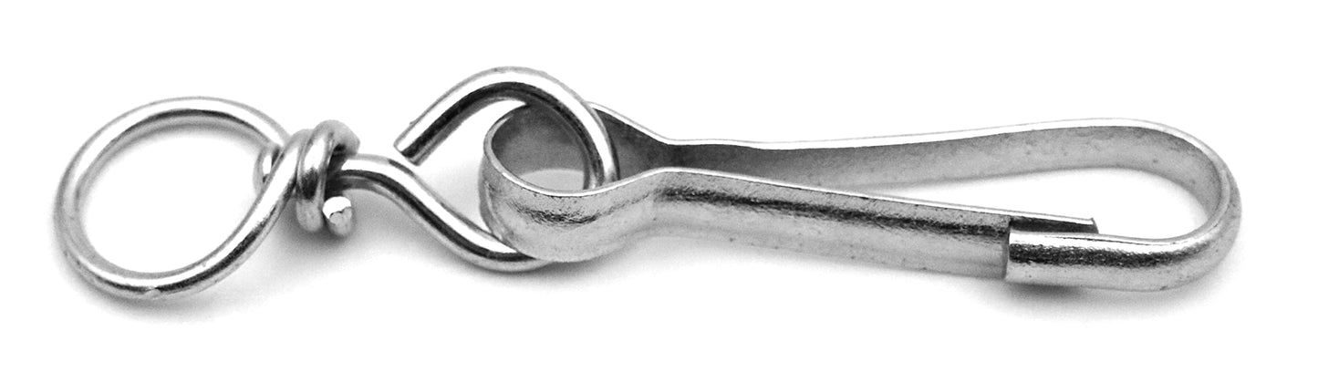 Design61 set of 4 simplex hooks with swivel 12x60 mm galvanized steel DIN 5287