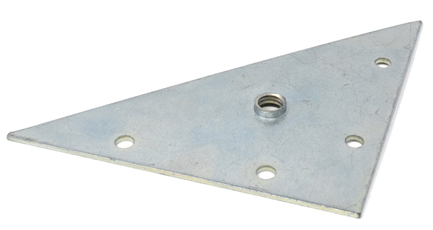 Design61 4er Set Montageplatte Anschraubplatte 117x117 mm für Möbelfüße mit M10 Gewinde