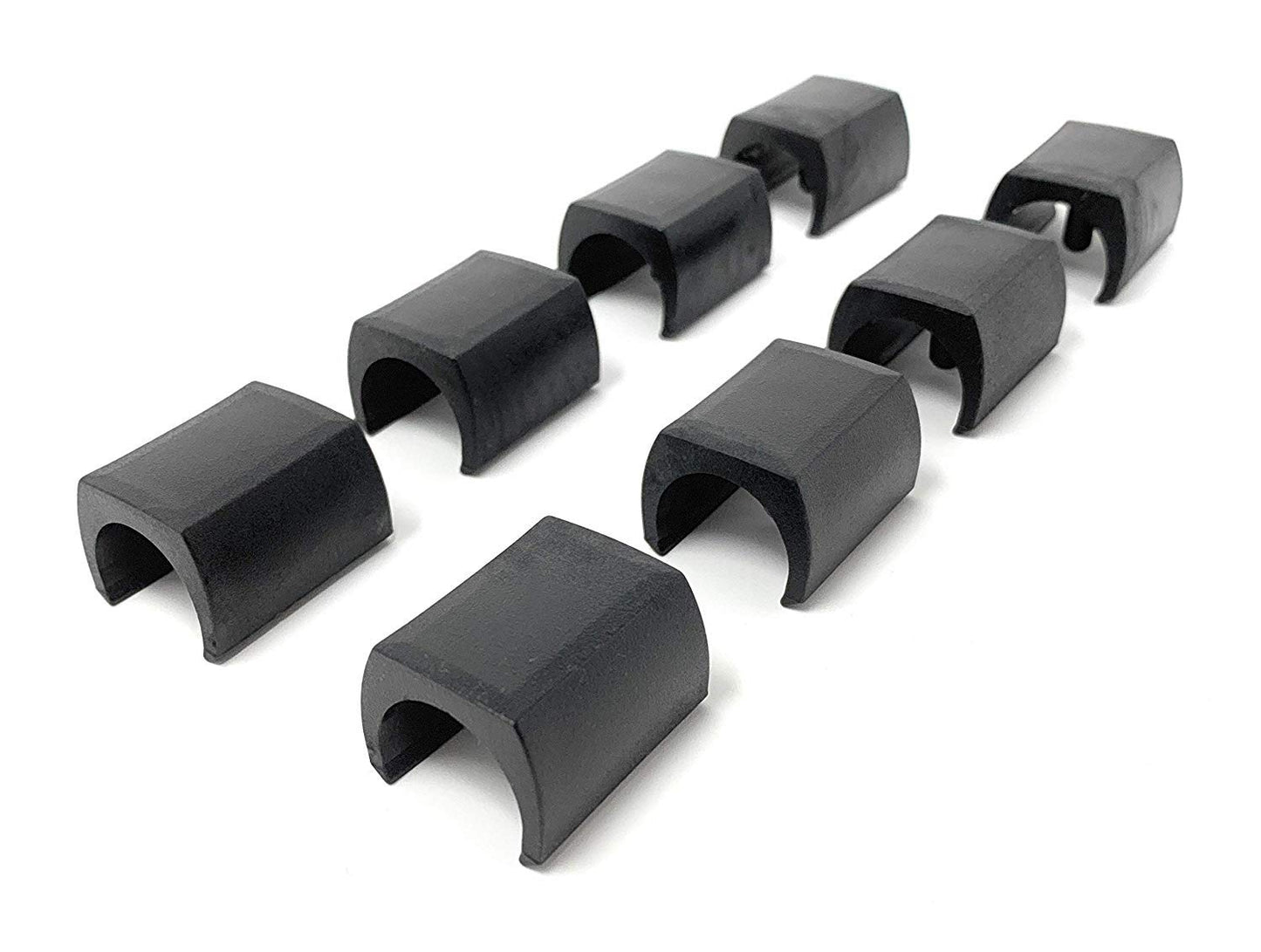Design61 clamp shell gliders set of 8 chair gliders floor protection gliders Ø 14 mm silencer furniture gliders