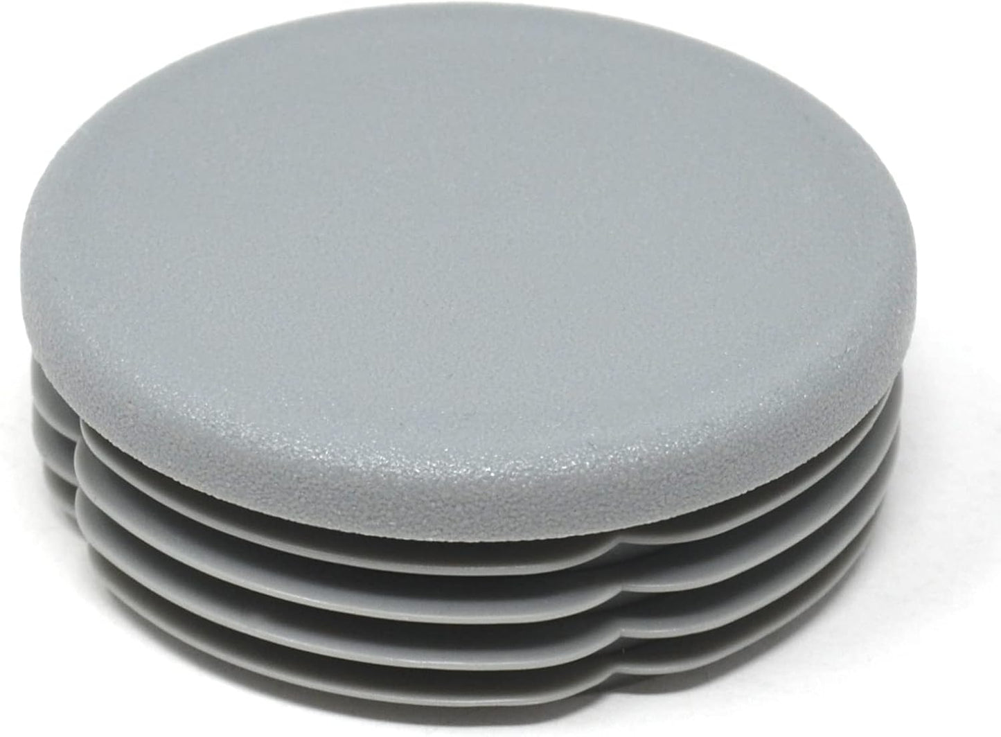 Design61 4X Lamellenstopfen für Rundrohre Ø 52-54 mm in Grau