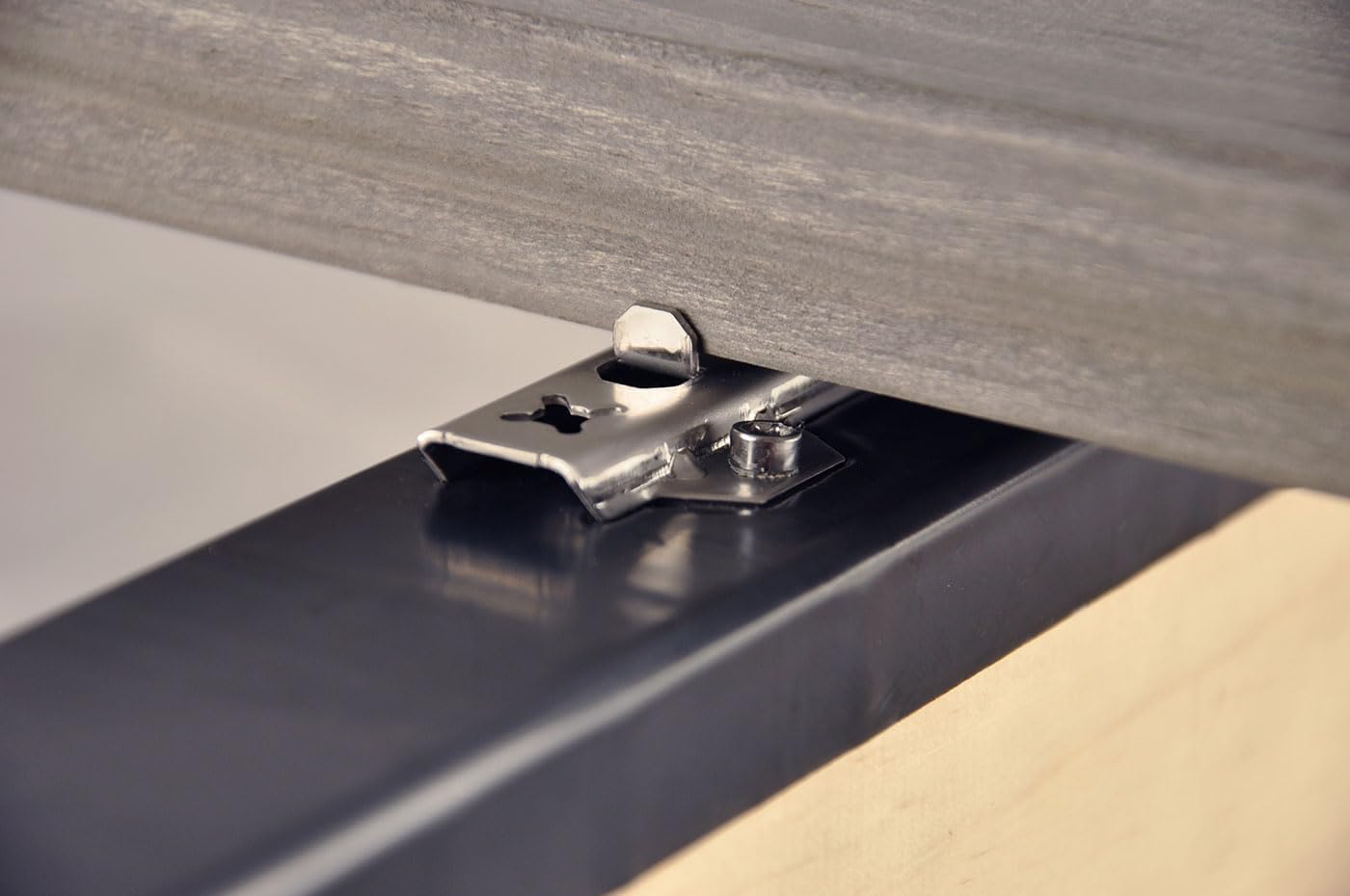 Design61 200 Stück Universal Terrassenverbinder 17mm Edelstahl Rostfrei inkl. Schrauben Terrassendielen Befestigung Unsichtbar Edelstahl für Terrassendielen