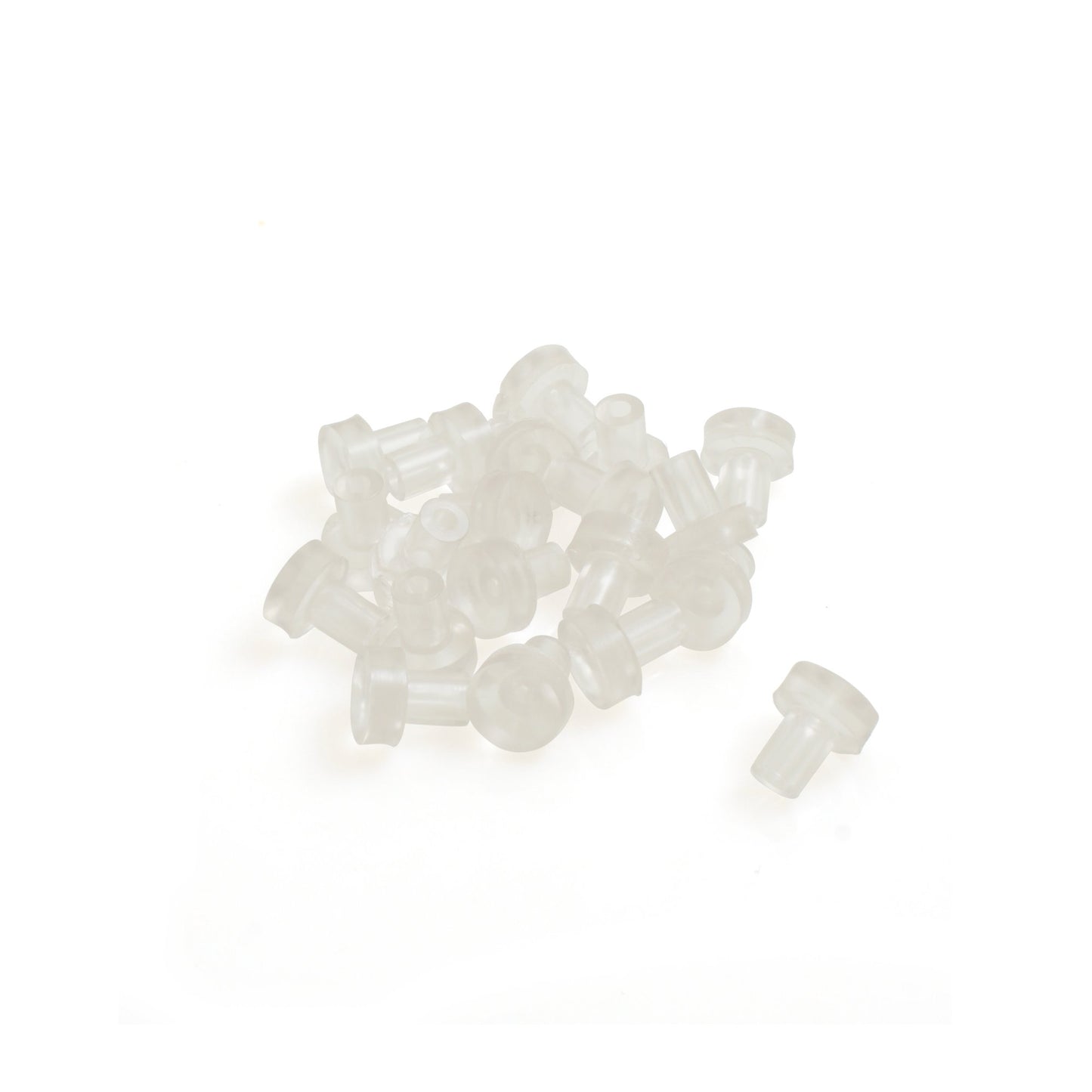 Lot de 20 supports en verre PVC Design61 Ø 6 mm transparents