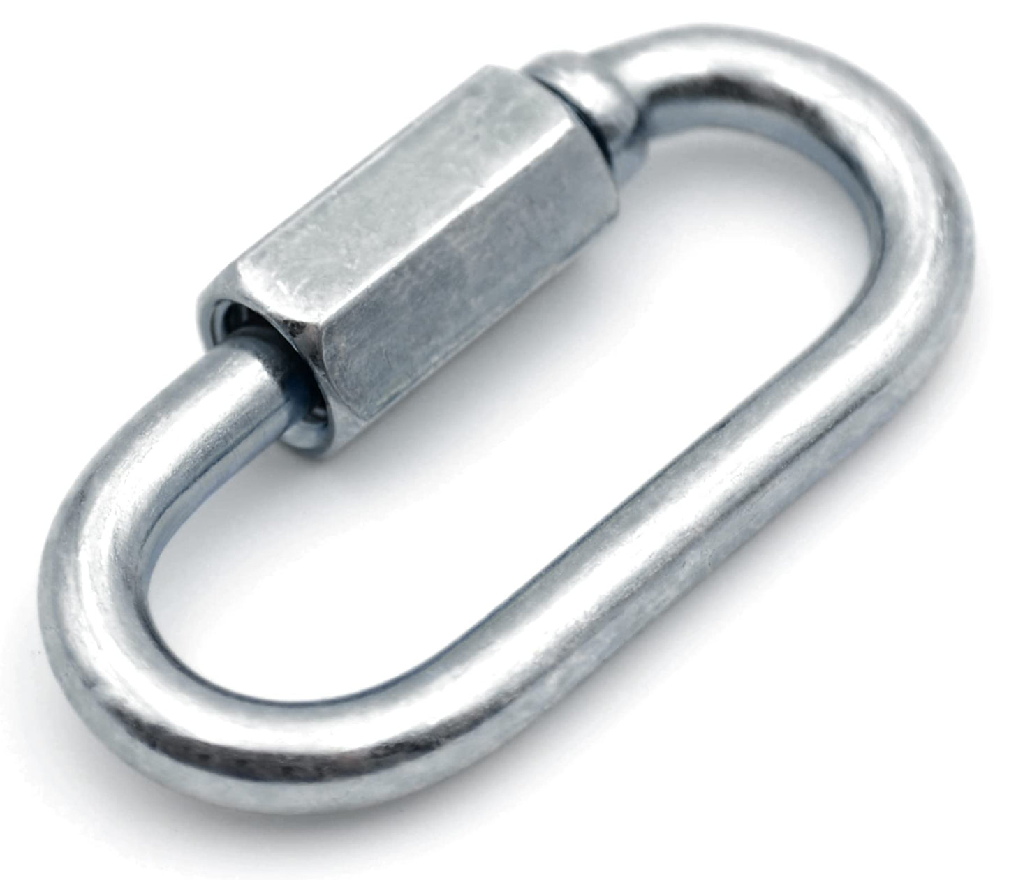 Design61 5x Kettennotglied Ketten Schnellverschlüsse Notglied Ø 5,0 mm x 39,5 mm galv. verzinkt mit Verschraubung