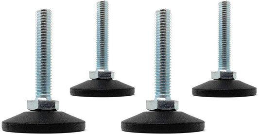 Design61 jeu de 4 vis de réglage M8 x 50 mm, galvanisées, Ø 38 mm