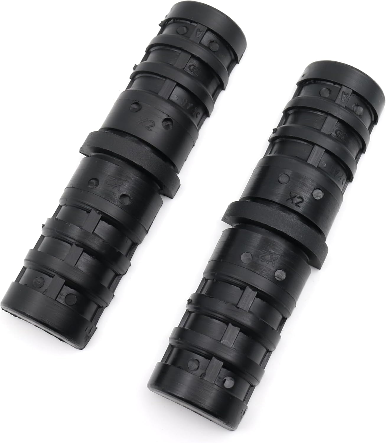 Design61 2x 2-way connector pipe connector for round pipes with outer diameter of 28mm