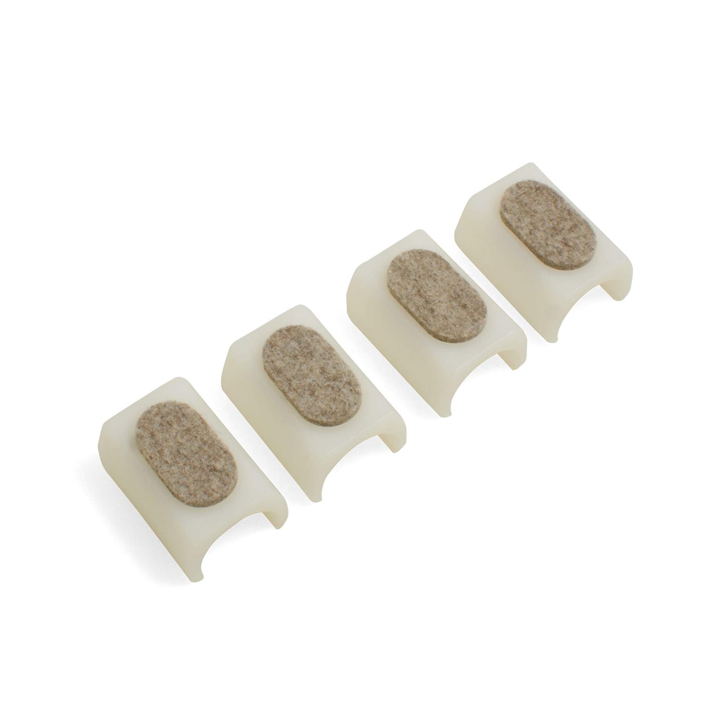 Design61 felt gliders set of 4 for cantilever chair gliders Ø 24-25 mm furniture gliders with noise-dampening felt gliding surface