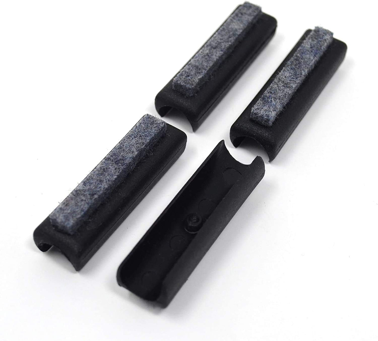 Design61 felt gliders set of 4 chair gliders floor protection gliders Ø 13-14 mm silencer furniture gliders clamp shell gliders with noise-dampening felt sliding surface