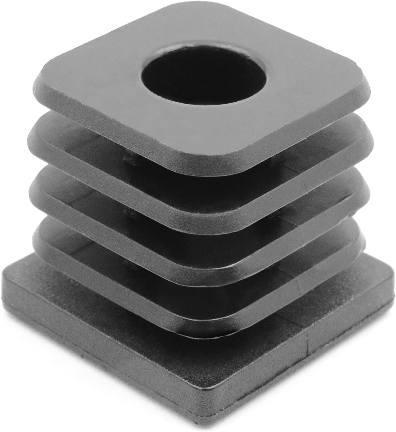 Design61 4X threaded plugs, adjusting plugs, foot caps, insert bushing for square tubes 40x40 mm with M10 internal thread, load capacity for wall thickness 1.5-2 mm