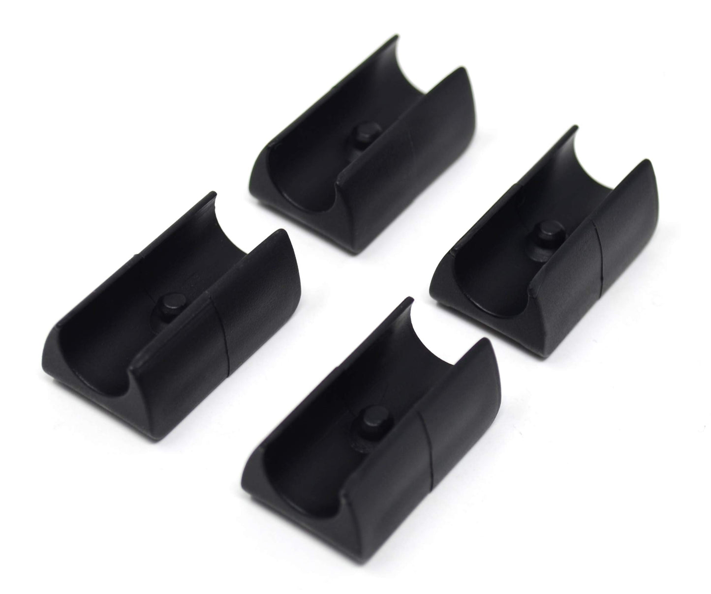 Design61 Klemmschalengleiter 4er Set Stuhlgleiter Bodenschongleiter Ø 10-11 mm Silencer Möbelgleiter