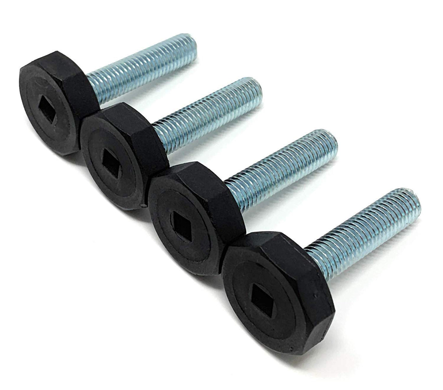 Design61 4x Verstellschraube Justierschraube Ø 27mm mit verzinkter Stellschraube M10x50 mm