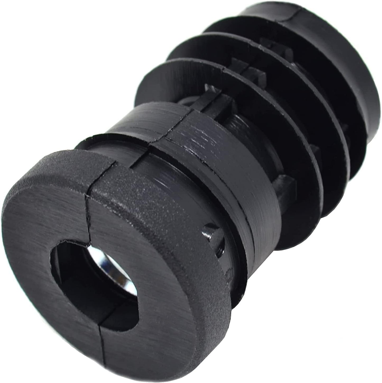 Design61 4x Gewindestopfen Justierstopfen für Rundrohr mit eingelegter Metallmutter Ø32 mm 1,5-2 mm mit M8 Innengewinde