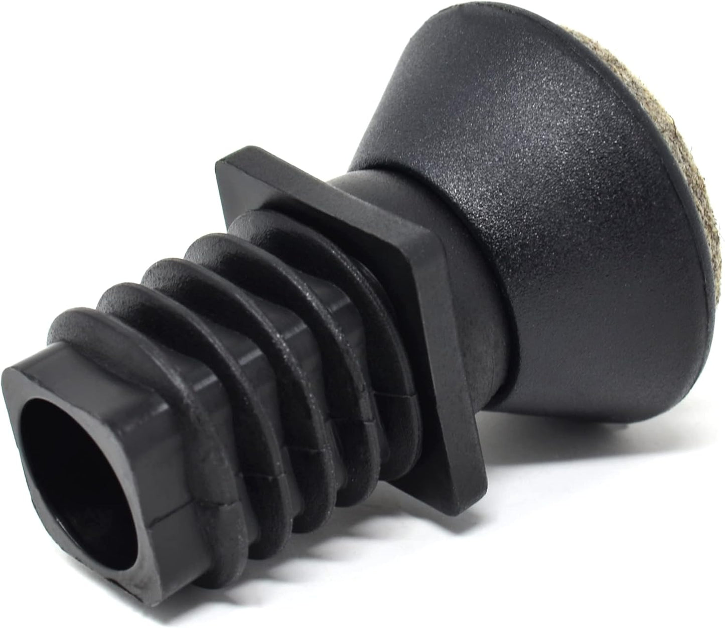 Design61 8X Stuhlgleiter für Vierkantrohre Außen 20x20 für Rohrinnen16-17 mm Filzgleiter Gelenkgleiter