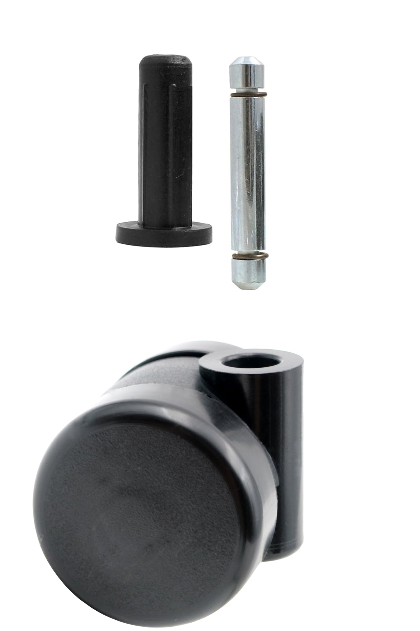 Design61 4er Set Universal Möbelrolle Ø 35mm Lenkrolle Laufrolle Rollen mit Hülse + Stift