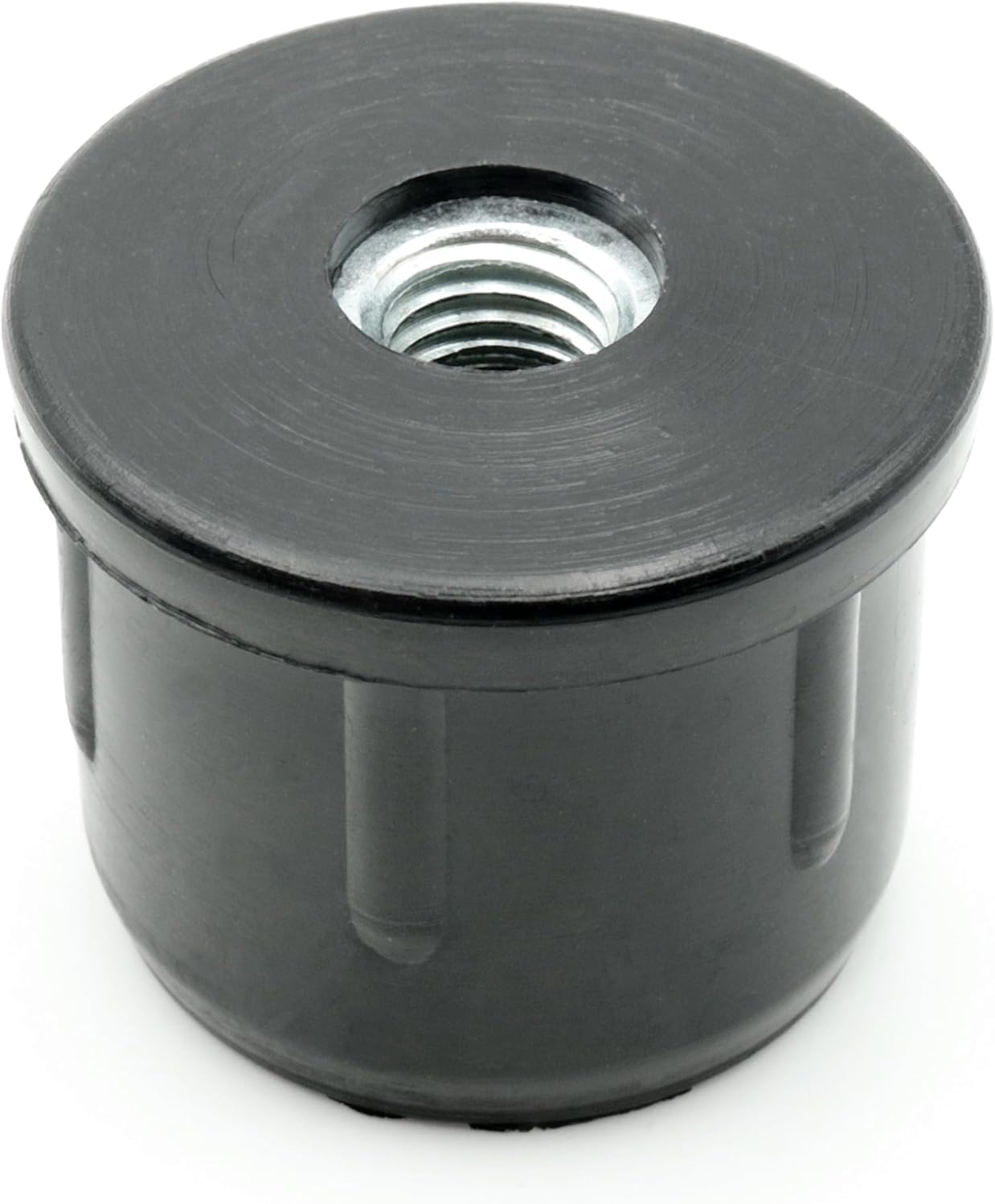 Design61 4X Gewindestopfen Rundrohrstopfen Justierstopfen Ø 40mm 2 mm mit M10 Innengewinde
