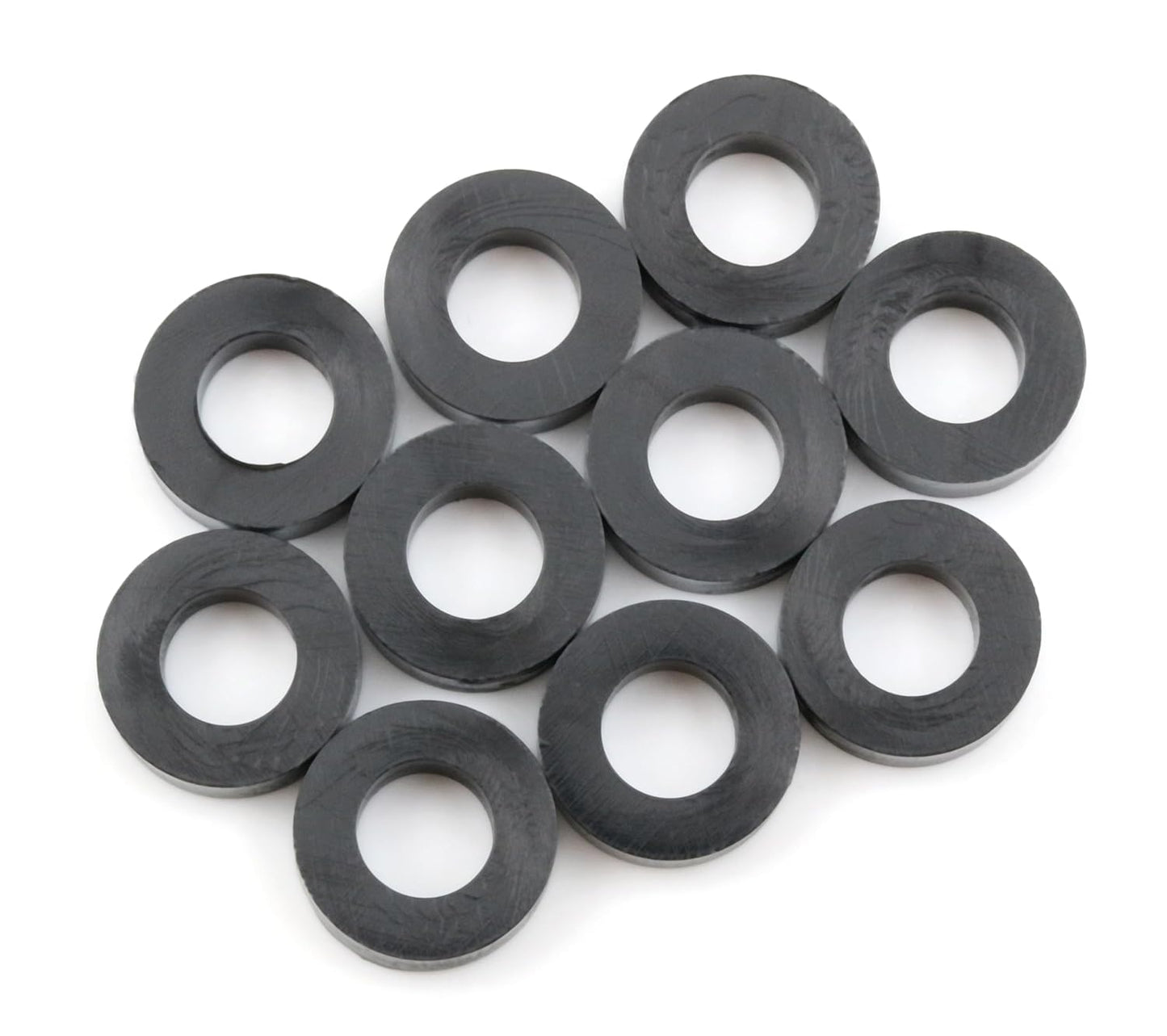 Design61 10x Distanzstücke Distanzhülsen Unterlegscheiben L 10 mm x Ø 20/10,5 mm M10 Rund HD-Polyethylen