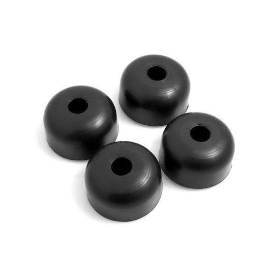 Design61 set of 4 plastic furniture glides for screwing on Ø 45 x H 25 mm in black