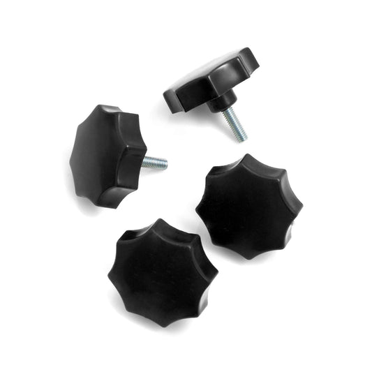 Design61 jeu de 4 volants à poignée étoile M8 x 20 mm Ø50