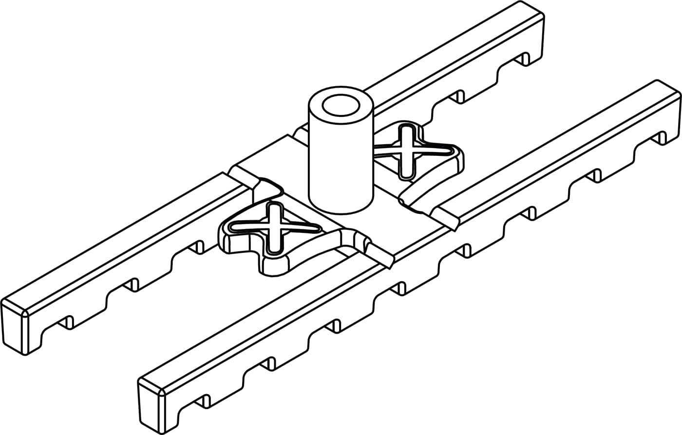 Design61 100 Stück Abstandhalter für Terrassendielen Terrasse 7mm Distanzhalter für 7mm Fuge aus Kunststoff für Unterkonstruktion zur Ventilation und Verhinderung von Staunässe