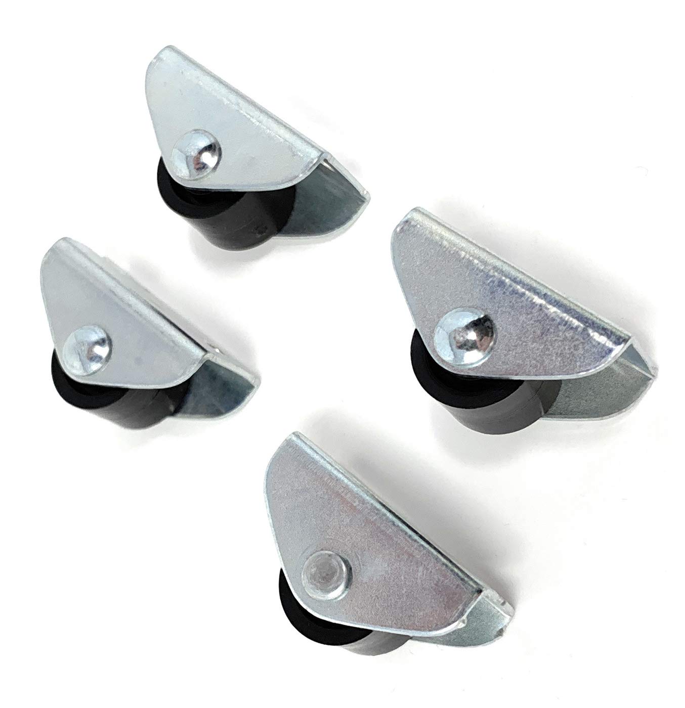 Design61 4x Kastenbockrolle Bettkastenrolle Möbelrolle Möbelrollen 15x11 mm mit Kunststoff Räder