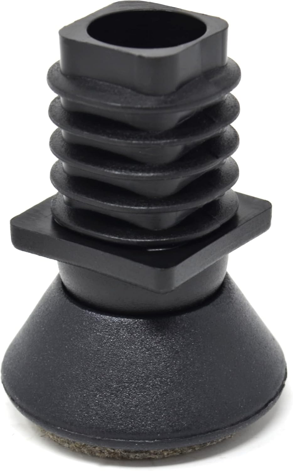 Design61 8X Stuhlgleiter für Vierkantrohre Außen 20x20 für Rohrinnen16-17 mm Filzgleiter Gelenkgleiter