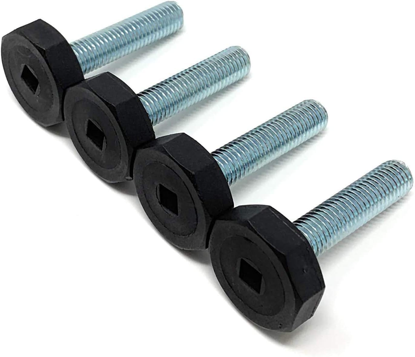 Design61 4X Verstellschraube Justierschraube Stellschraube M8 x 16 mm Fuß Ø 27mm