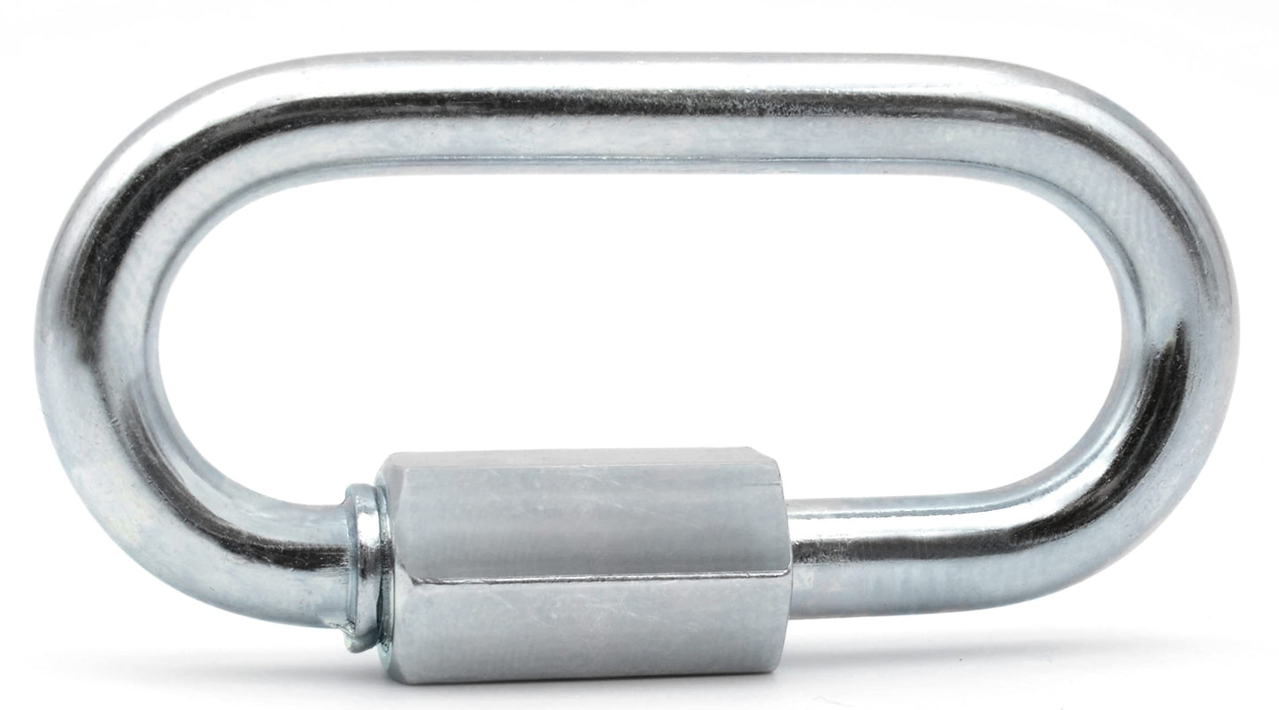 Design61 5x Kettennotglied Ketten Schnellverschlüsse Notglied Ø 5,0 mm x 39,5 mm galv. verzinkt mit Verschraubung