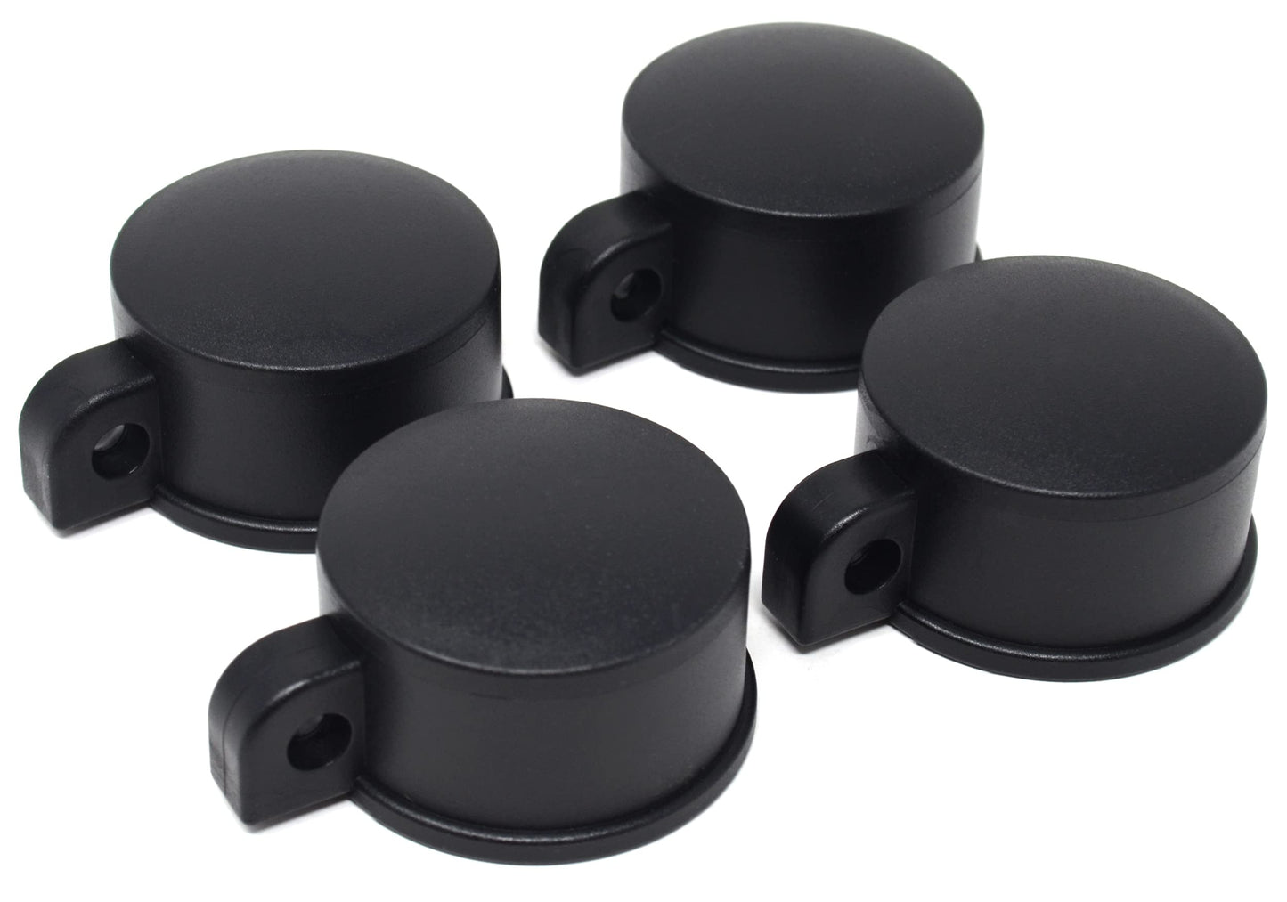 Design61 eyelet caps set of 4 post cap cover cap fence cap for post Ø 42mm plastic in black