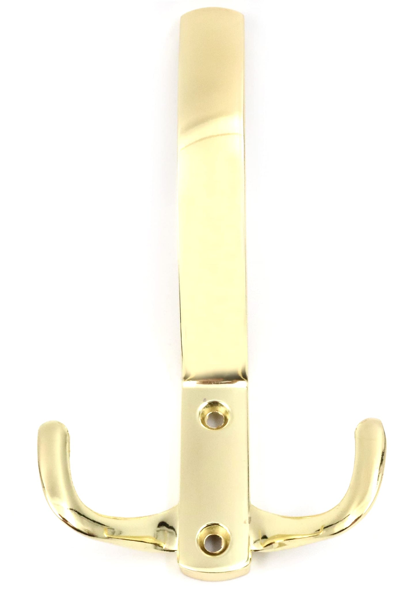 Design61 Doppelt Haken Kleiderhaken Garderobenhaken Doppelhaken Wandhaken Kleiderhaken für Wand Garderobe Badezimmer Küche in Goldfarbe