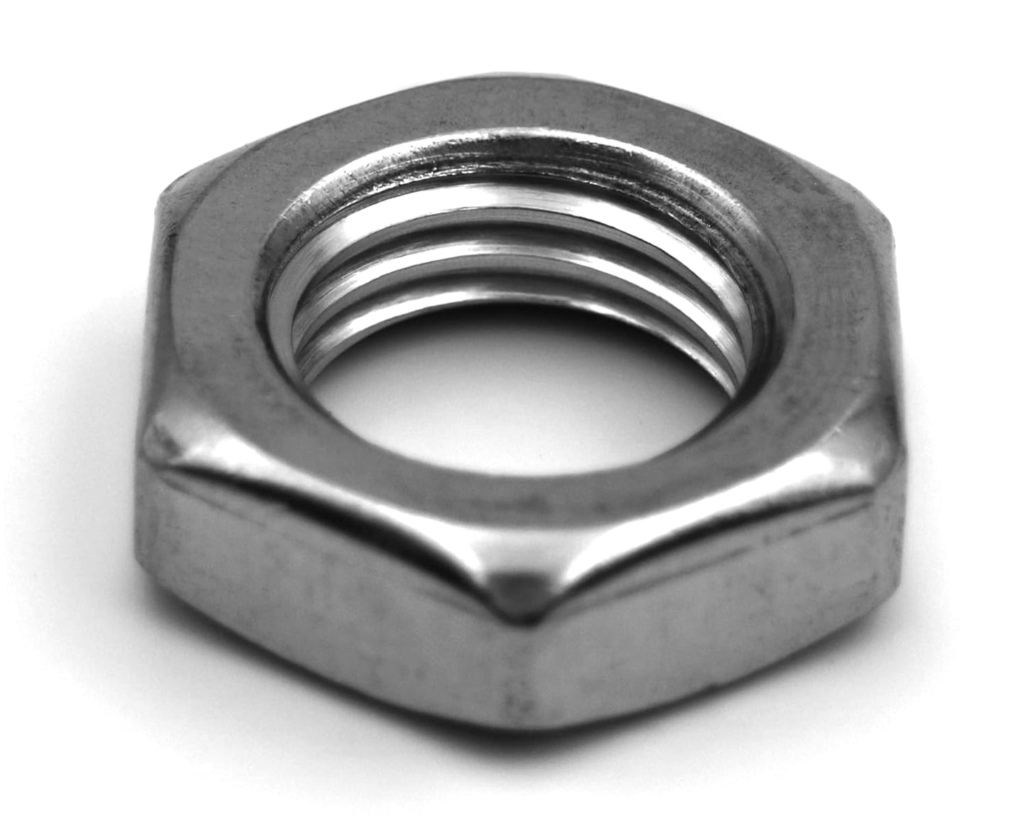 Design61 4X Edelstahl Sechskantmuttern M16 DIN 439 Edelstahlmuttern niedrig