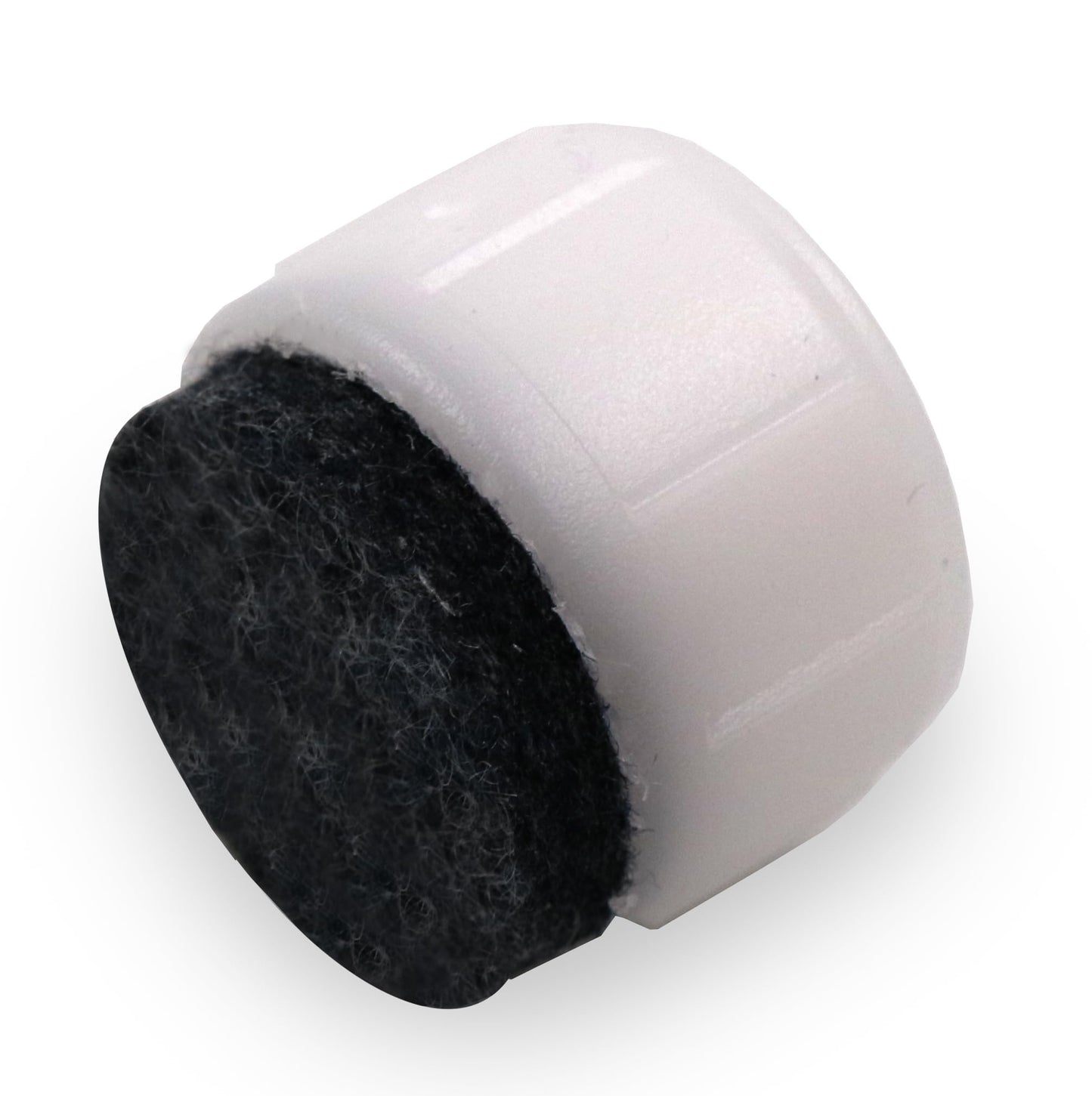 Design61 Lot de 4 patins de chaise à enficher patins de meubles en feutre patins en feutre protection de sol pour tubes Ø22mm blanc