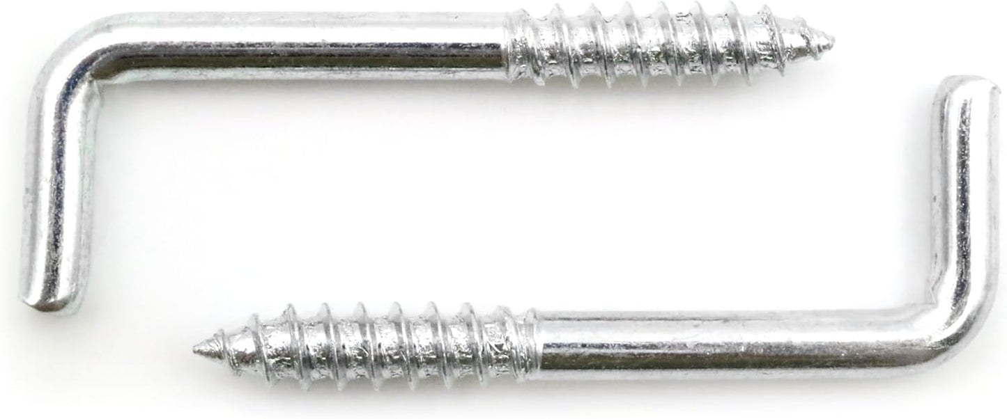 Design61 20x Gerade Schraubhaken Konsolhaken Stahlhaken 30 x 2,65mm Wandhaken mit Gewinde Einschraubhaken für Wand & Decke Haken zur Befestigung von Seilen Ketten Pflanzen Lampen