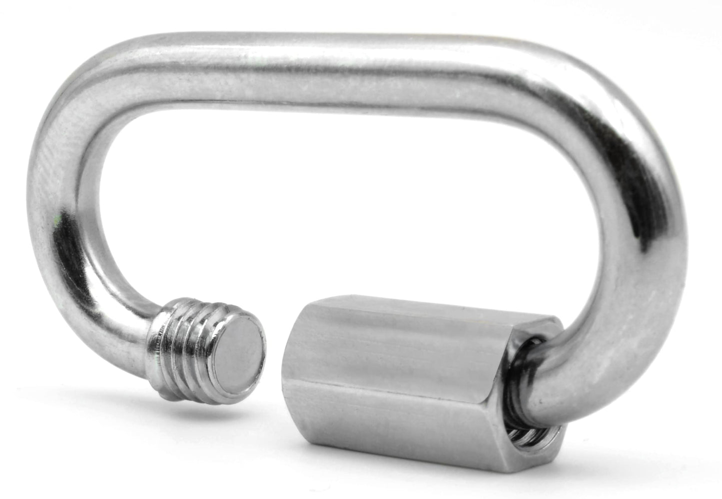 Design61 5x Kettennotglied Ketten Schnellverschlüsse Notglied Ø 5,0 mm x 39,5 mm galv. verzinkt mit Verschraubung