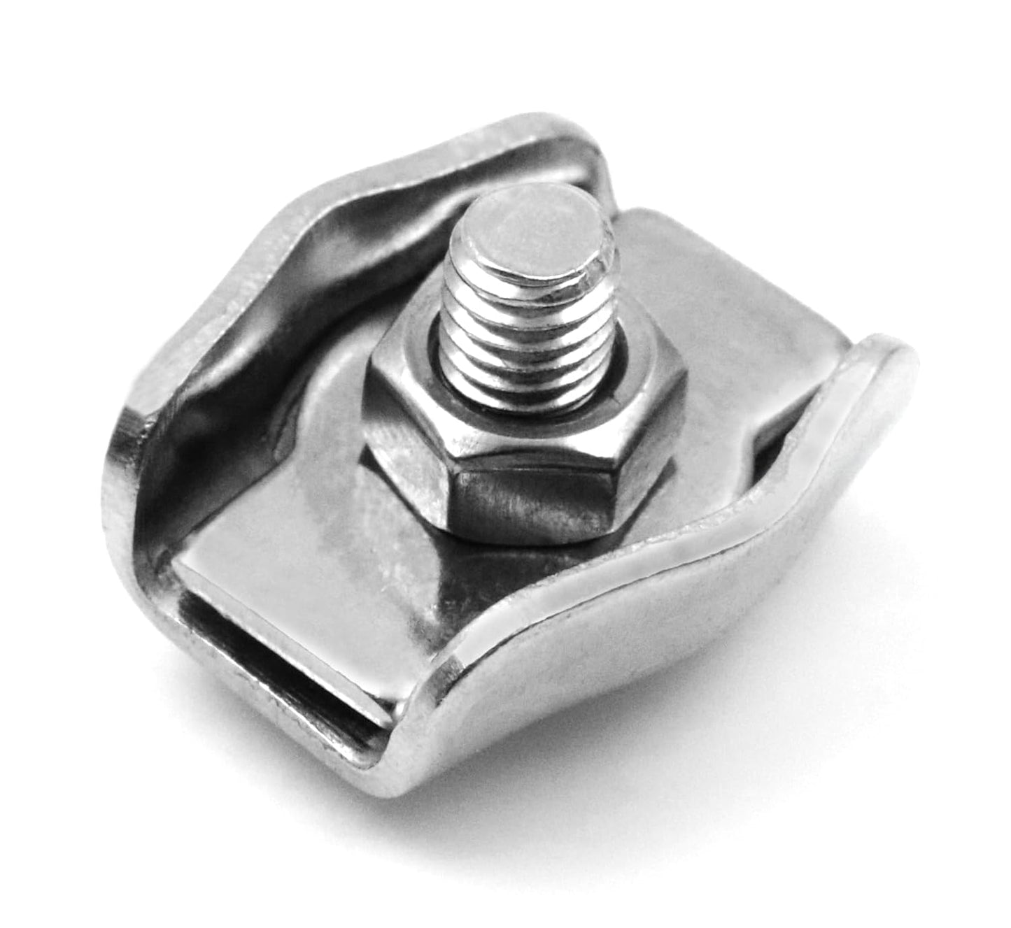 Design61 10x Serre-câbles Simplex Serre-câbles 2mm Connecteur de câble en acier inoxydable Serre-câbles en acier