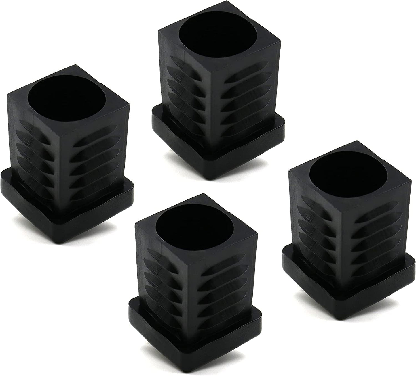 Design61 4x threaded plugs square tube plugs 25x25 mm wall thickness 1-2 mm with M8 internal thread