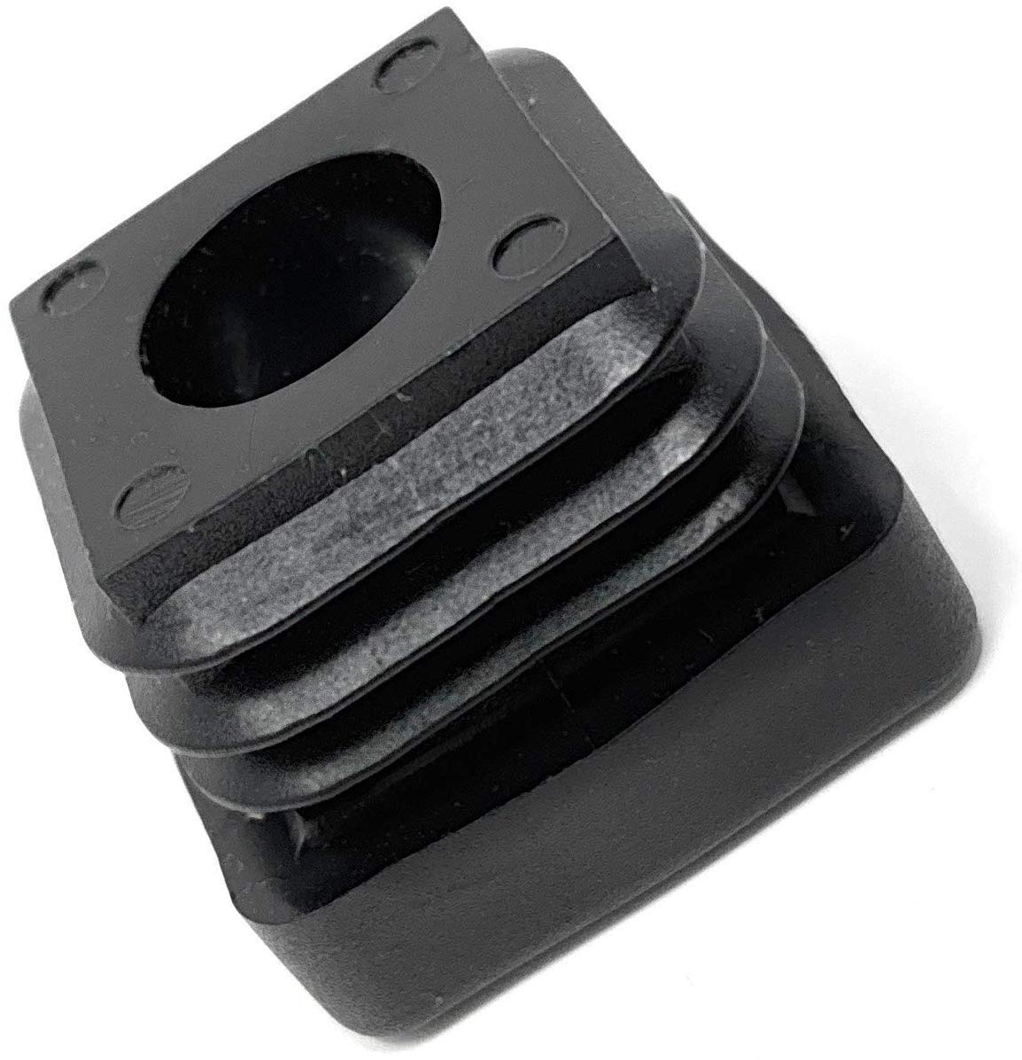 Design61 10x Gewindestopfen Vierkantrohrstopfen 30x30 mm 2,0 mm mit M10 Innengewinde