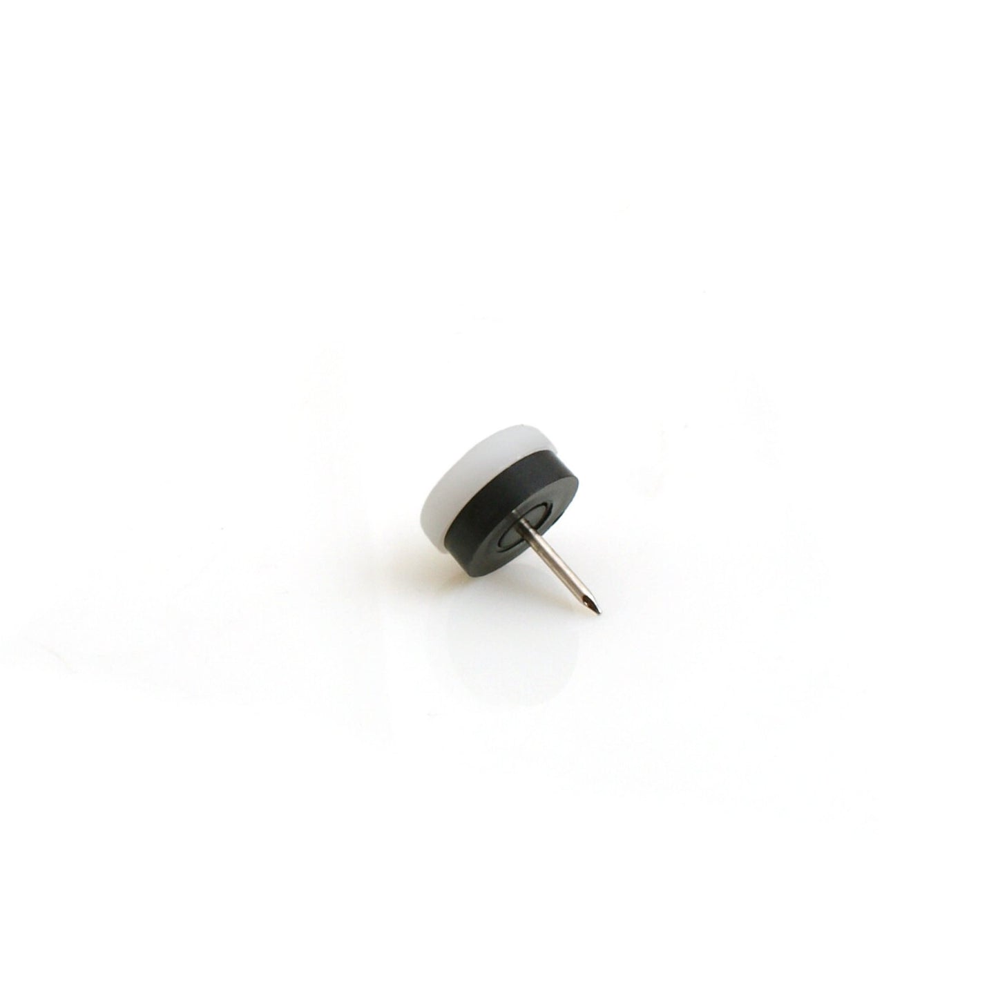 Design61 20 Möbelgleiter Stuhlgleiter Stuhlbeingleiter Gleiter Bodenschutz Ø20 mm mit Nagel weiß-schwarz
