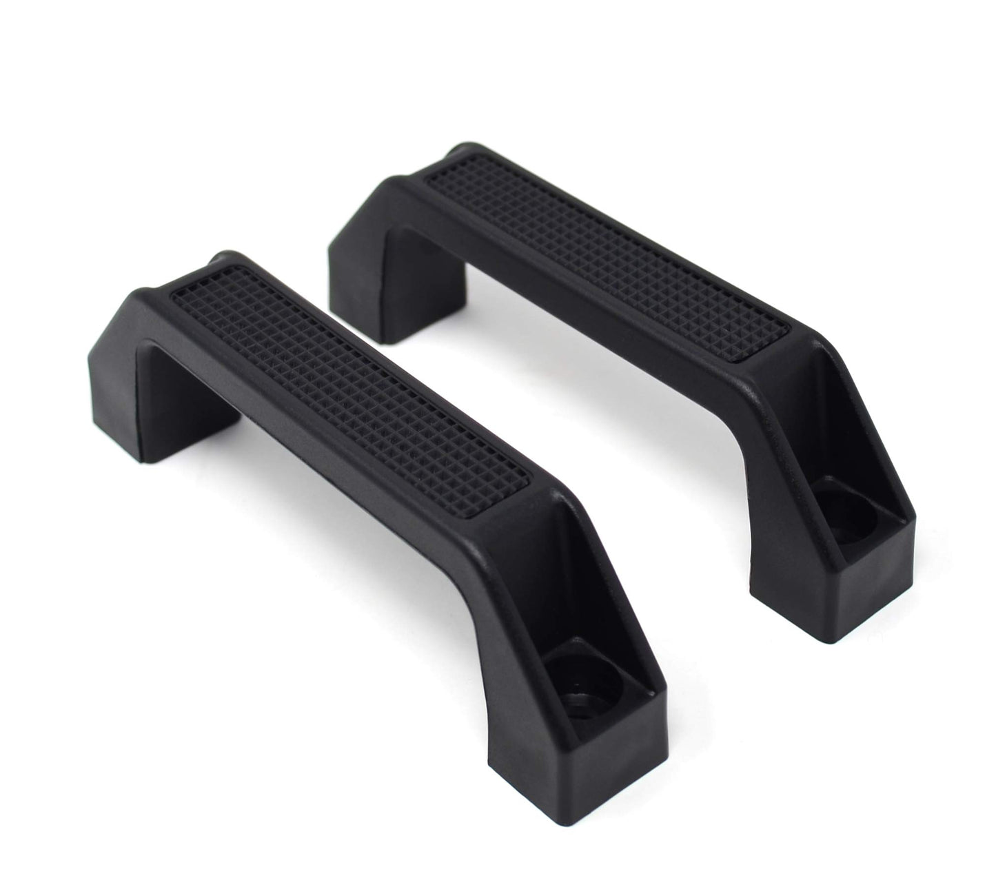 Design61 Lot de 2 poignées de meuble en plastique 195 mm en noir