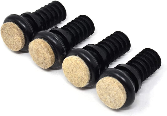 Design61 4X felt gliders joint gliders for tube inner Ø 16.5-17.0 mm furniture gliders for plugging in