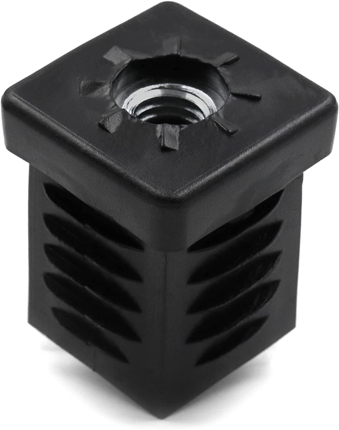 Design61 4x threaded plugs square tube plugs 25x25 mm wall thickness 1-2 mm with M8 internal thread