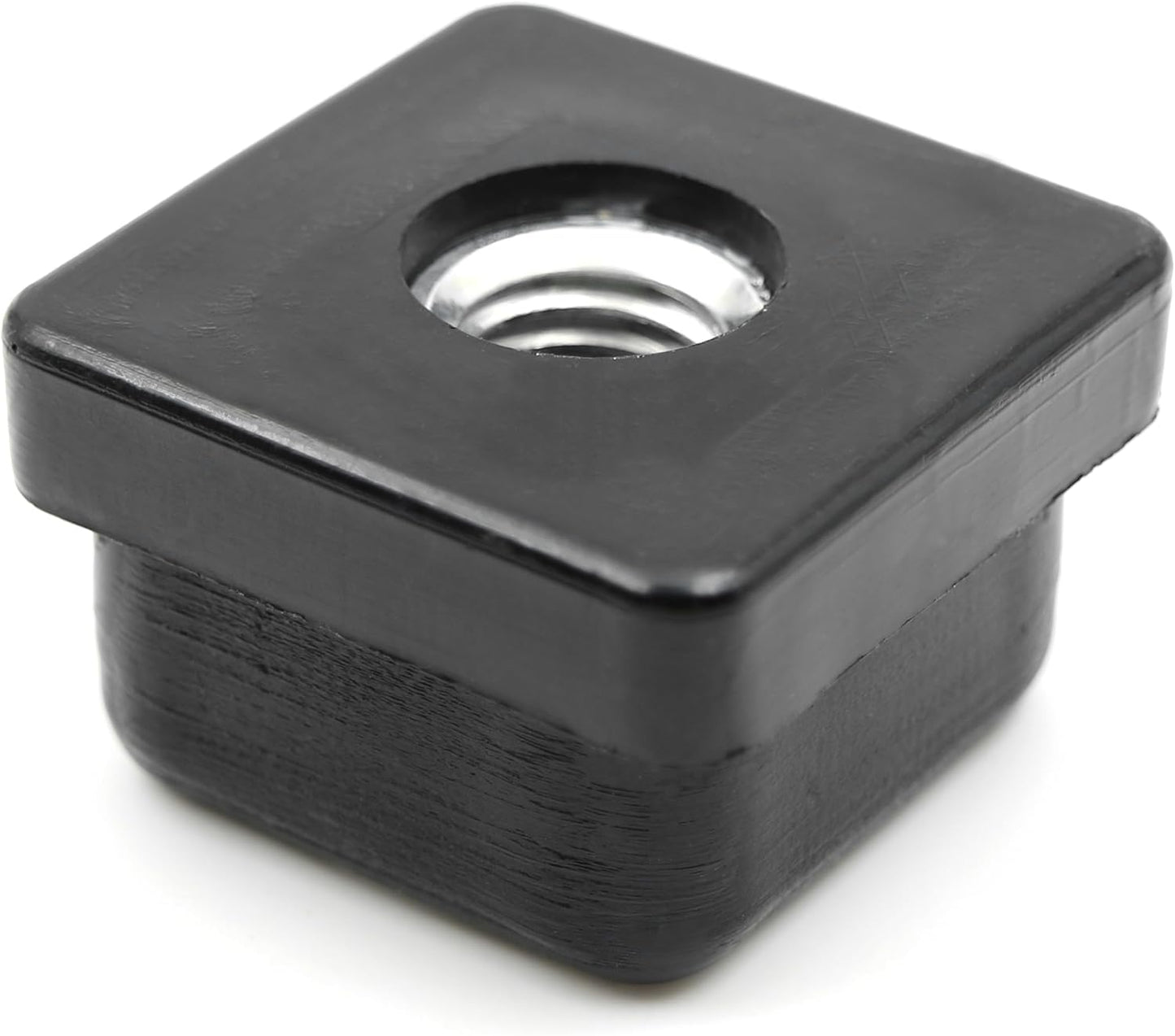 Design61 4X threaded plug square tube plug 25x25 mm 2 mm with M10 internal thread
