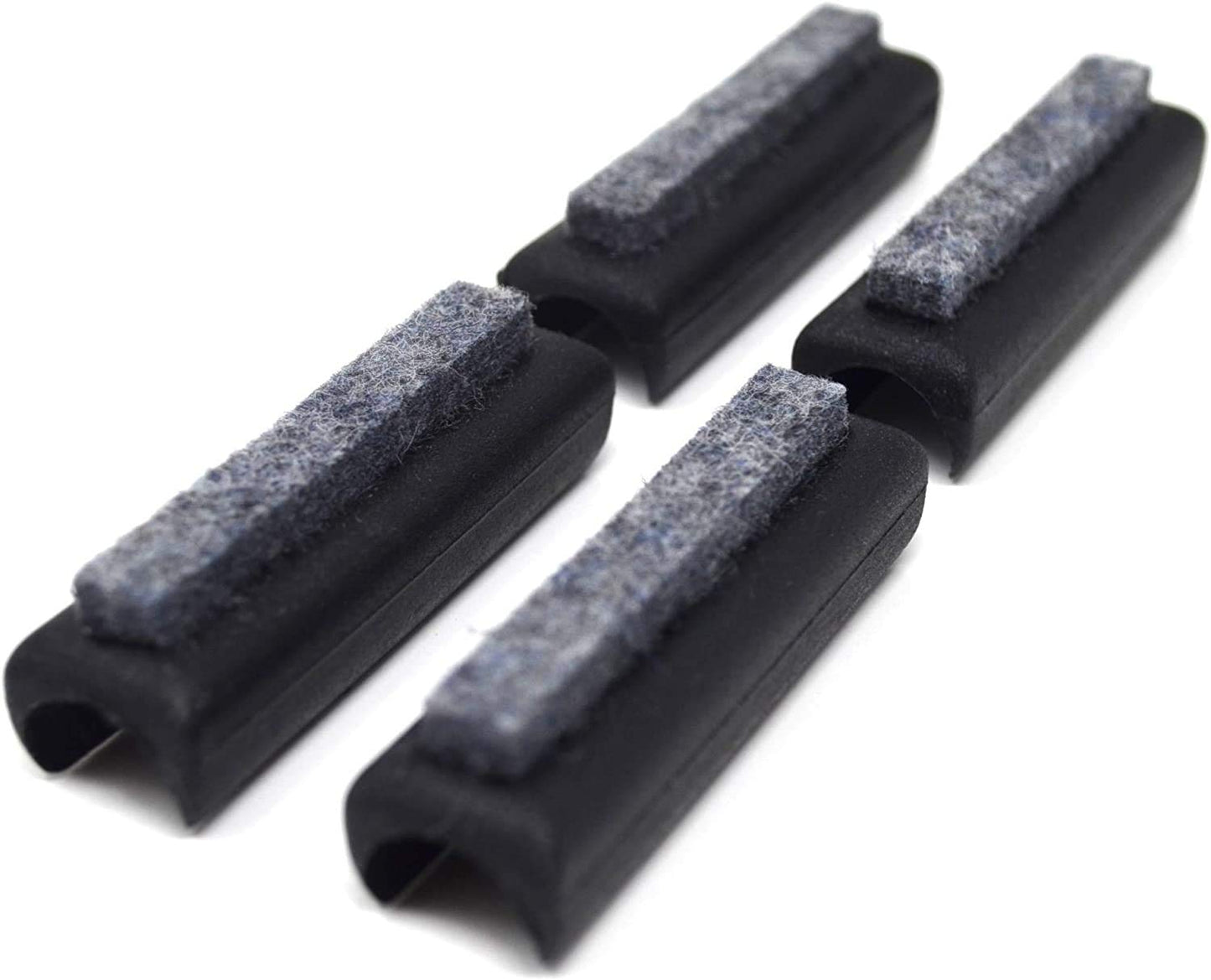 Design61 felt gliders set of 4 chair gliders floor protection gliders Ø 13-14 mm silencer furniture gliders clamp shell gliders with noise-dampening felt sliding surface