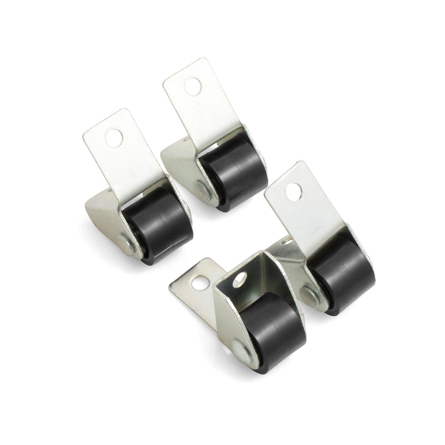 Design61 4x box castors furniture castor with hard tread Ø 15 x W 11.5 mm