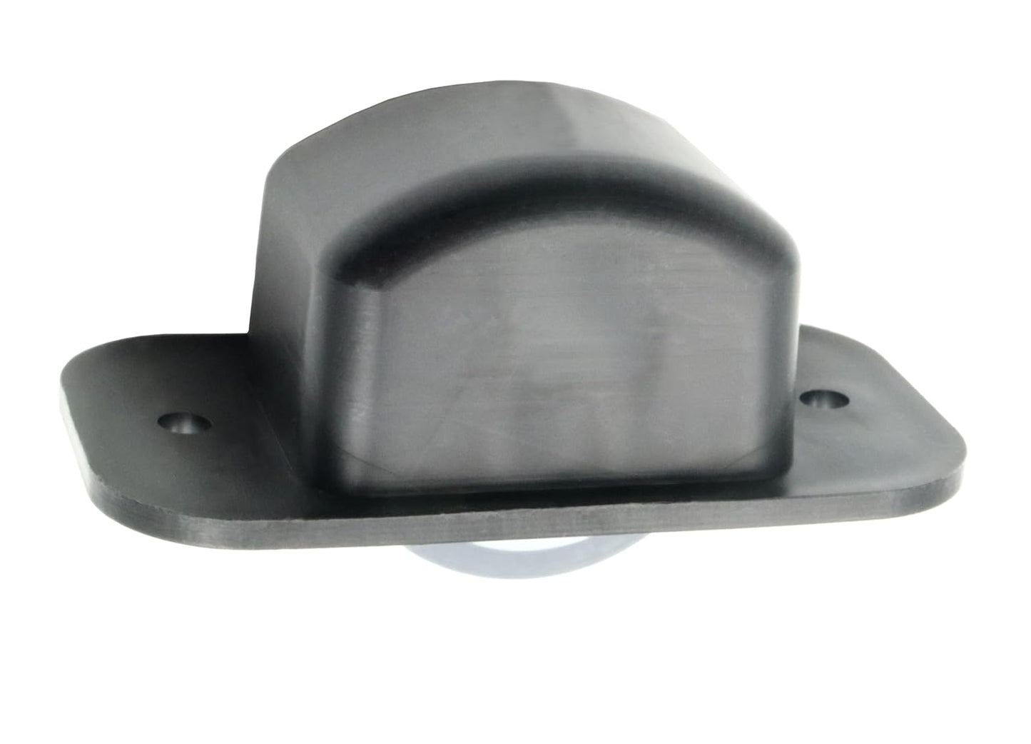 Design61 Bettkastenrolle mit Kunststoffgehäuse schwarz Stahlachse Ø 8mm mit weicher Lauffläche grau Ø 40mm