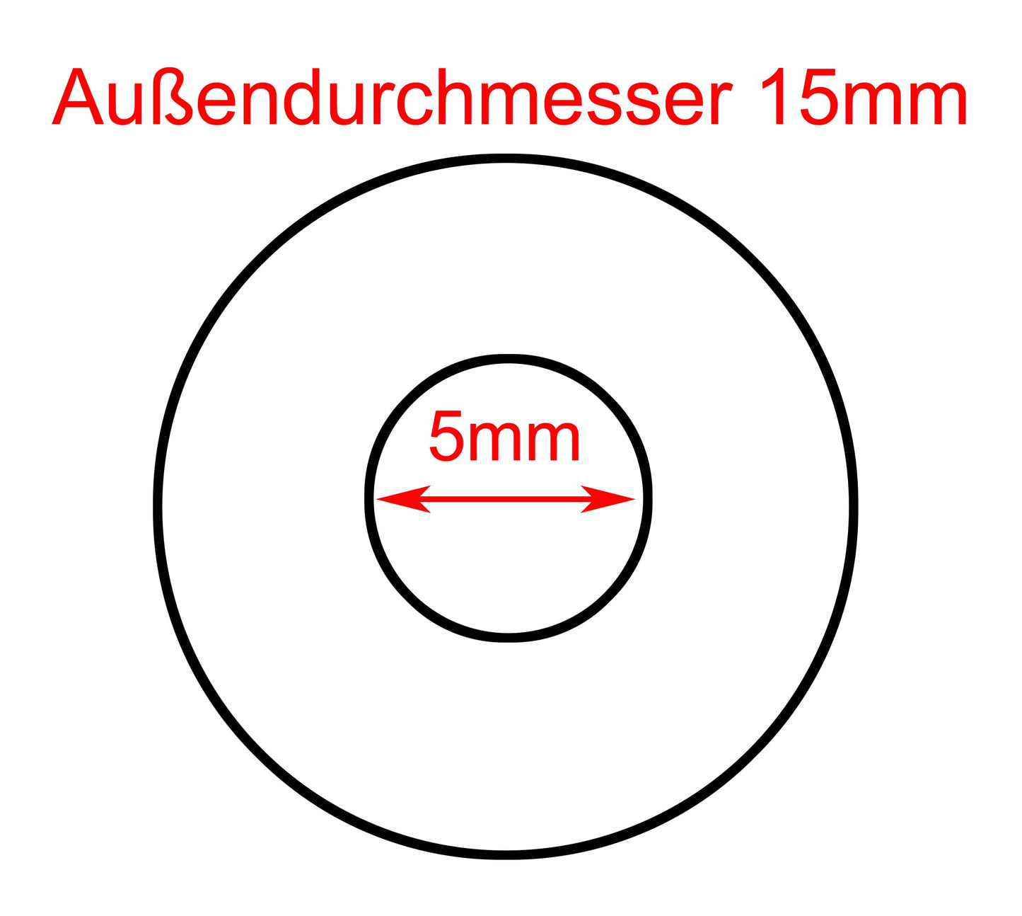 Design61 50x Unterlegscheiben Loch-Ø 5,0 mm Abstandshalter vernickelt