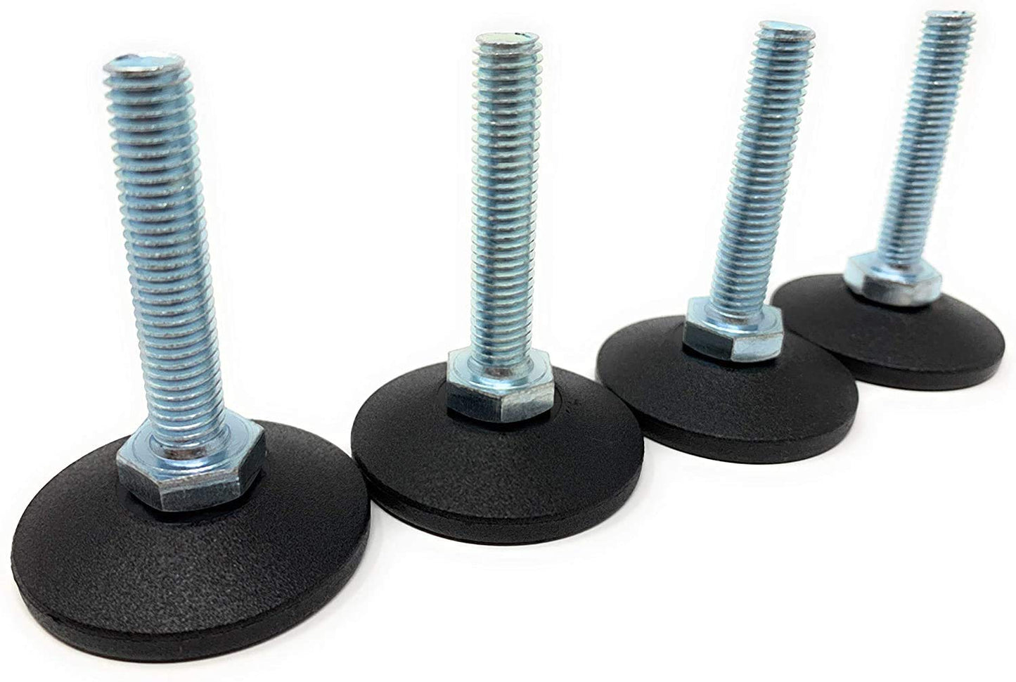 Design61 4x Verstellschraube Justierschraube Ø 38mm mit verzinkter Stellschraube M10x50 mm