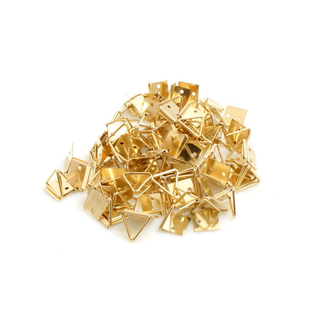 Design61 100 pièces œillets pour tableaux, œillets 28x14 mm, crochets pour tableaux, crochets pour tableaux