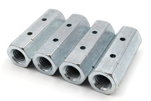 Écrou de tige Design61 M6 x 30 mm écrou de tendeur hexagonal DIN 1479 filetage intérieur tige filetée acier galvanisé lot de 4